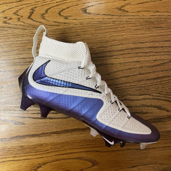 Nike Men\'s 8 Vapor Edge 360 UT White Purple Football Cleats Black NEW main image 7